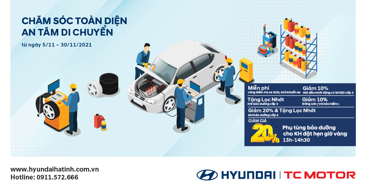 Hyundai Hà Tĩnh – Chương Trình Ưu Đãi Tháng 11